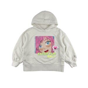 Zara Extra Fun Anime Graphic Hoodie